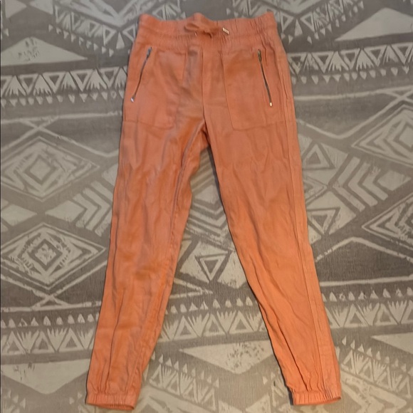 Athleta Coral Linen Joggers Casual - Picture 1 of 3